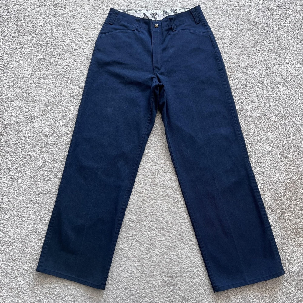 Ben Davis Pants Mens 30x30 Blue Relaxed Straight Leg Workwear Chino Made in USA